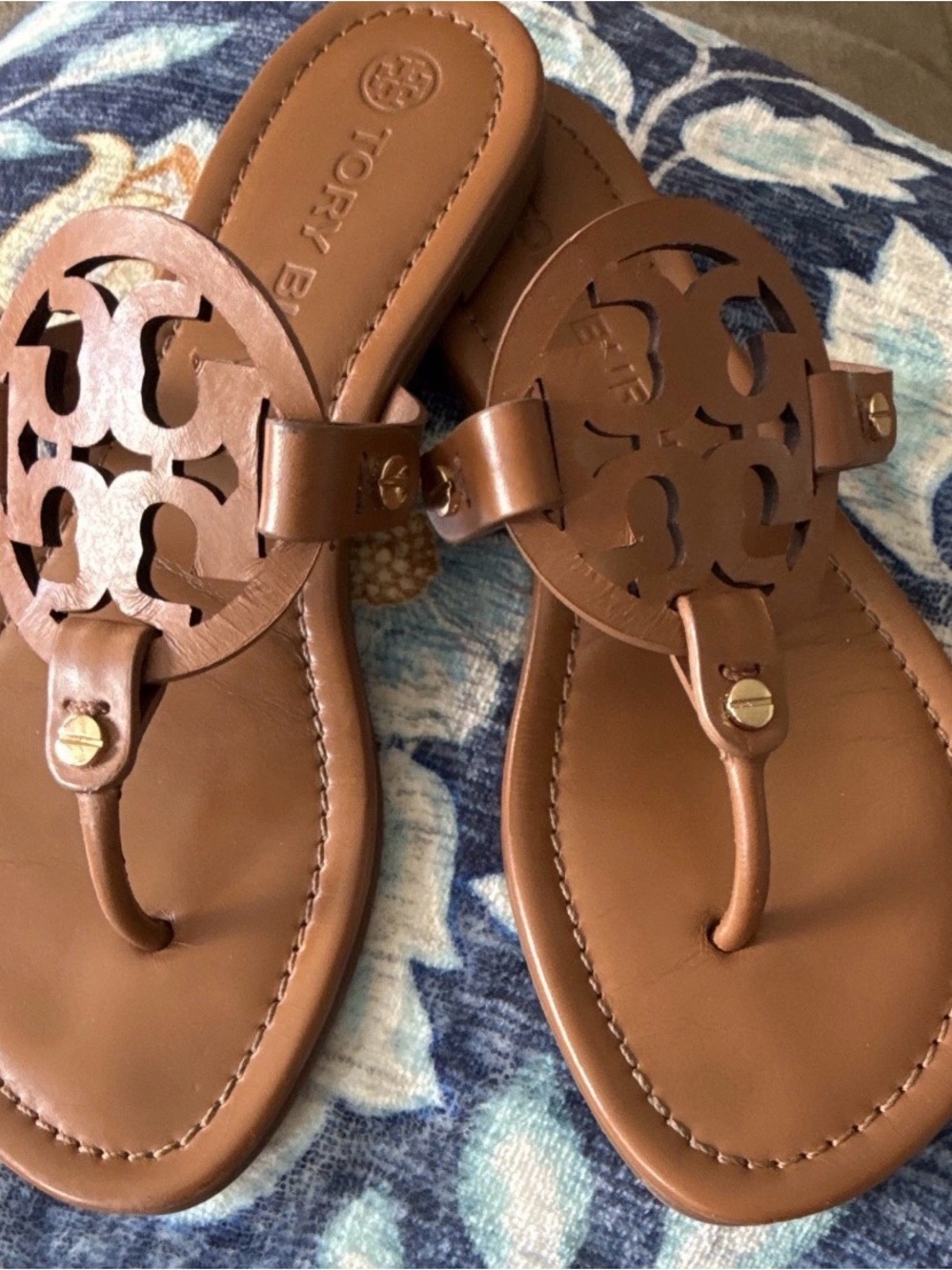 Tory Butch Miller sandals brown 7